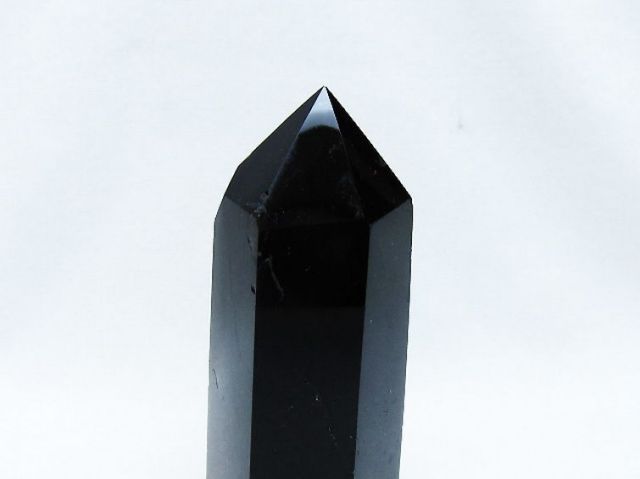 モリオン 純天然 黒水晶 六角柱 [t401-4790]