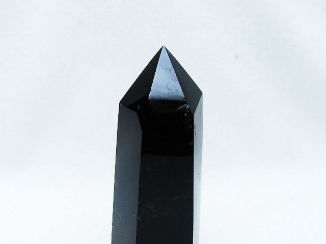 モリオン 純天然 黒水晶 六角柱 [t401-4790]