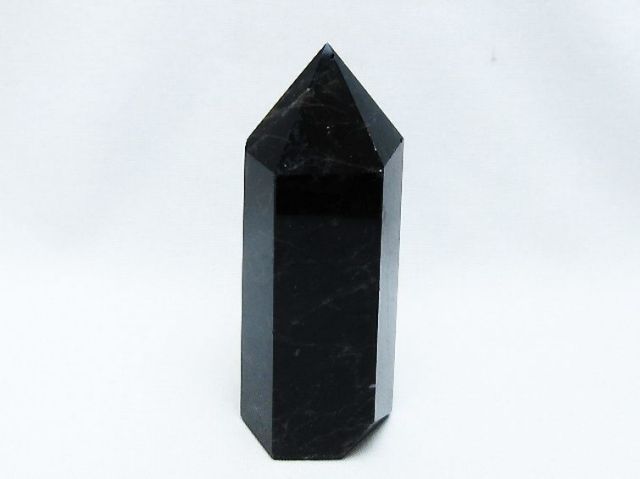 モリオン 純天然 黒水晶 六角柱 [t401-4796]