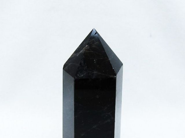 モリオン 純天然 黒水晶 六角柱 [t401-4796]
