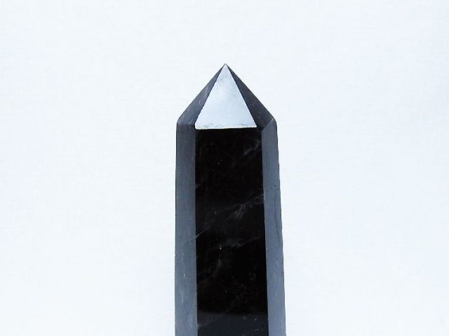 モリオン 純天然 黒水晶 六角柱 [t401-4956]