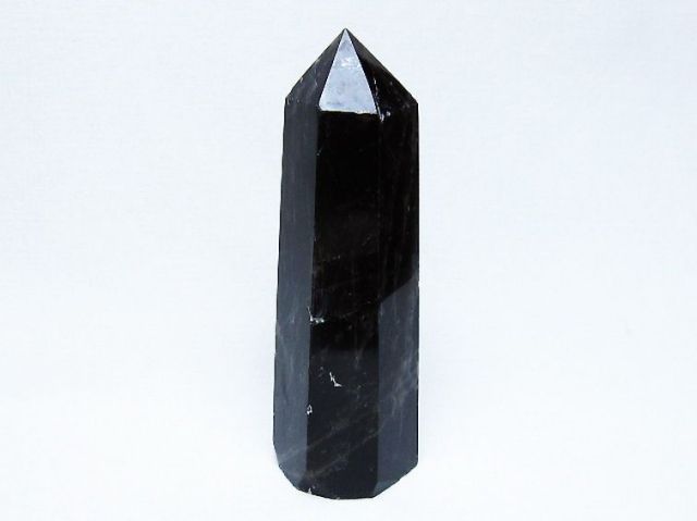 モリオン 純天然 黒水晶 六角柱 [t401-4965]
