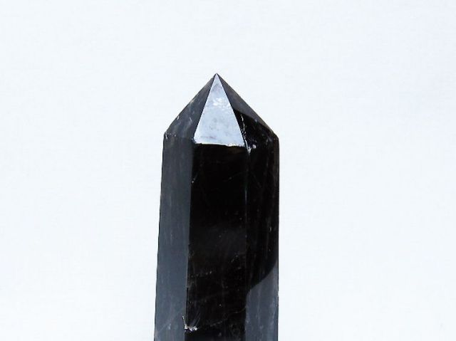 モリオン 純天然 黒水晶 六角柱 [t401-4965]