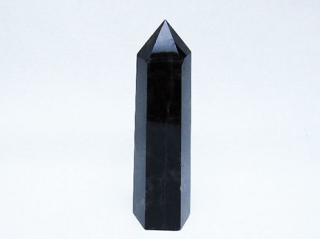 モリオン 純天然 黒水晶 六角柱 [t401-4995]