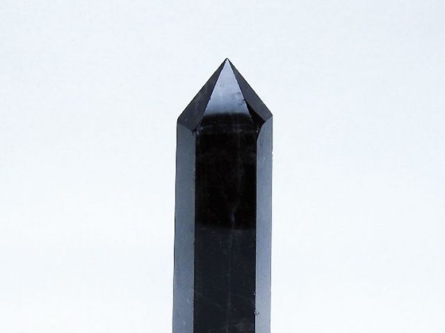モリオン 純天然 黒水晶 六角柱 [t401-4995]