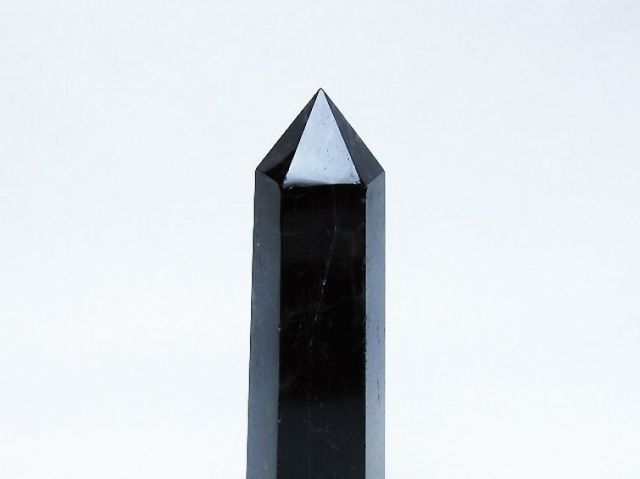 モリオン 純天然 黒水晶 六角柱 [t401-4995]