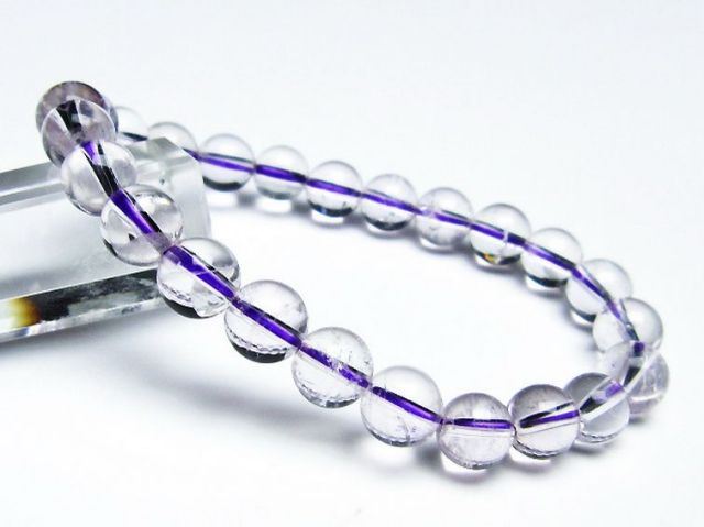 パワーストーン  アメジストブレスレット 8mm [T403-17361]1枚目