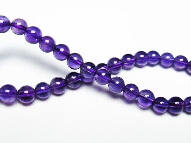 アメジストブレスレット 5mm [T406-3386]