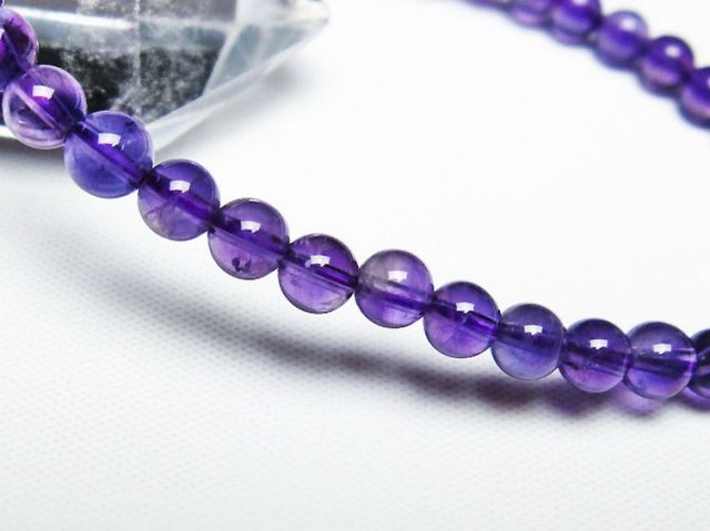 アメジストブレスレット 5mm [T406-3386]