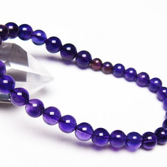 アメジストブレスレット 5mm [T406-3566]
