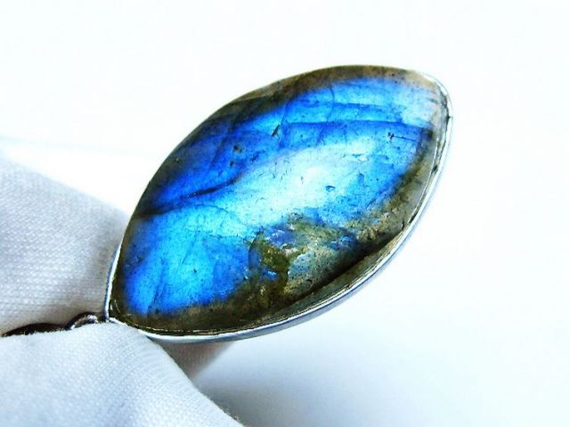 パワーストーン 天然石 ラブラドライトペンダント[T409-3658]