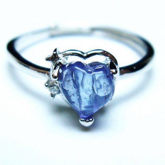 タンザナイトハート指輪(15号)[T417-1060]