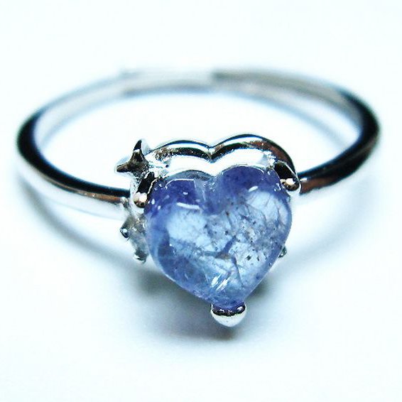 タンザナイトハート指輪(15号)[T417-1104]