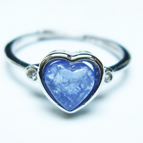 タンザナイトハート指輪(12号)[T417-1217]