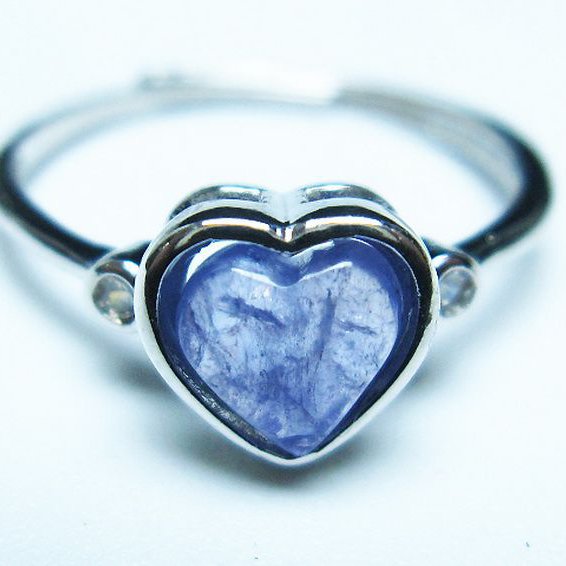 タンザナイトハート指輪(12号)[T417-1223]