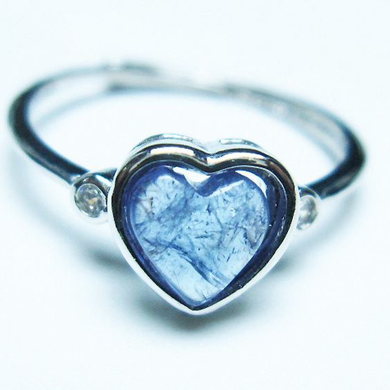 タンザナイトハート指輪(13号)[T417-1228]