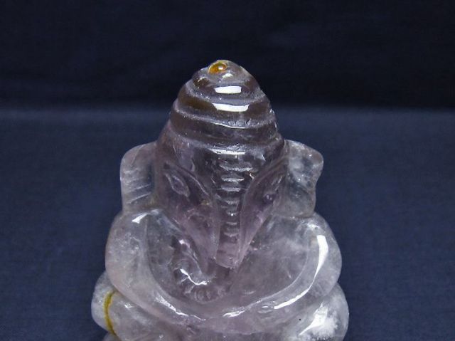 アメジスト彫刻 ガネーシャ像 アメジスト ガネーシャ 彫刻品 置物 t42-494 : 誠安天然石専門店