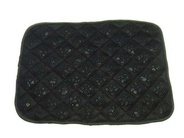 テラヘルツ鉱石 高純度さざれ 大容量300g入り 快適安眠枕パッド ブラック[T422-2187]