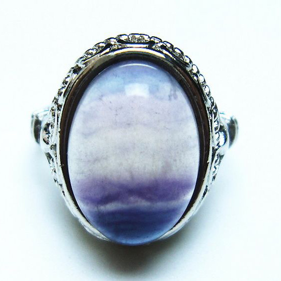 パワーストーン 天然石 フローライト 指輪(12号)[T426-7735]