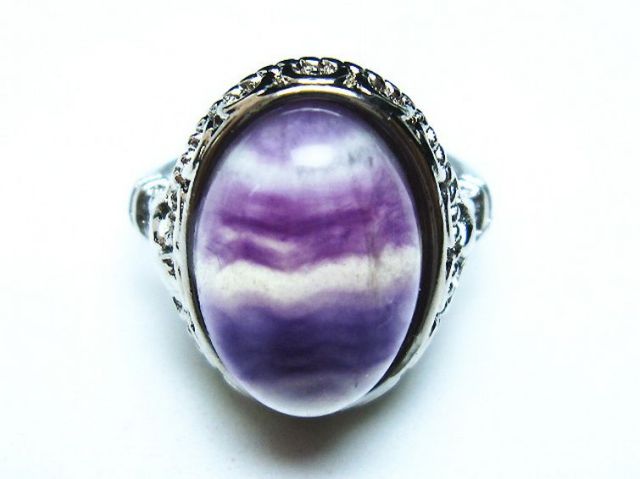 パワーストーン 天然石 フローライト 指輪(13号)[T426-7858]1枚目