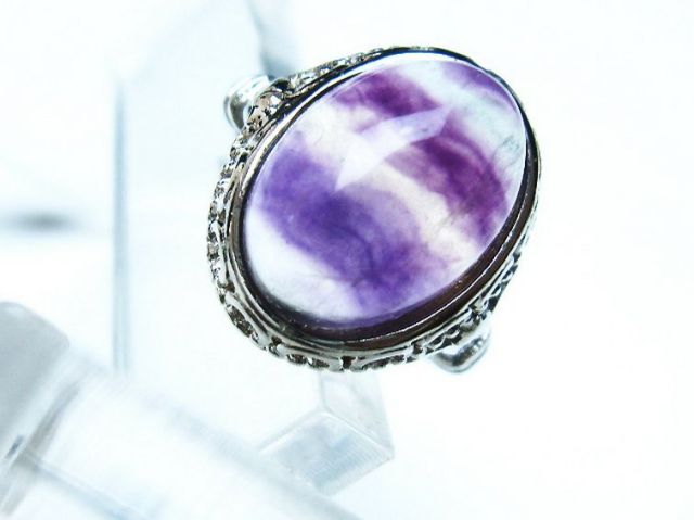 パワーストーン 天然石 フローライト 指輪(13号)[T426-7858]2枚目