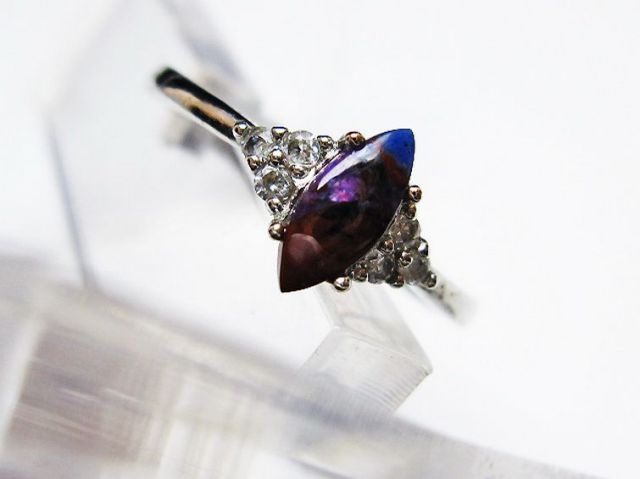 スギライト指輪(16号)[T427-4777]