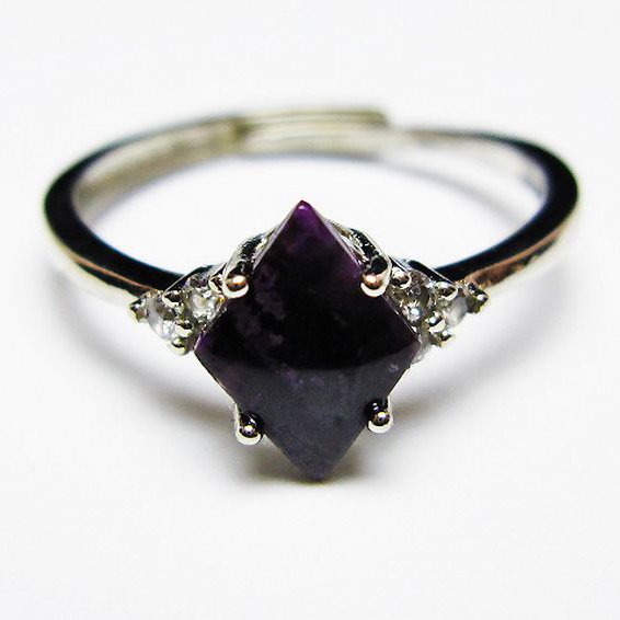 スギライト指輪(18号)[T427-4808]