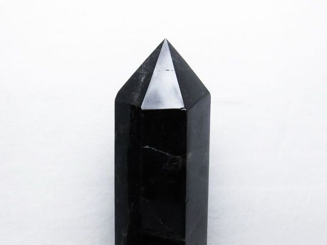 3.3Kgモリオン 純天然 黒水晶 六角柱[T43-7540]