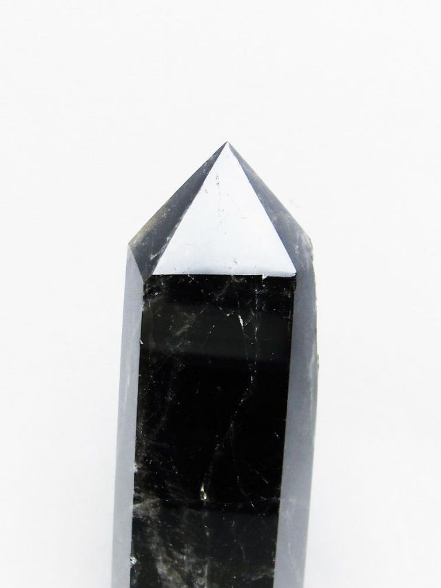 モリオン　黒水晶　1.9キロ パワーストーン 天然石 モリオン 純天然 黒水晶 六角柱[T43-8041]