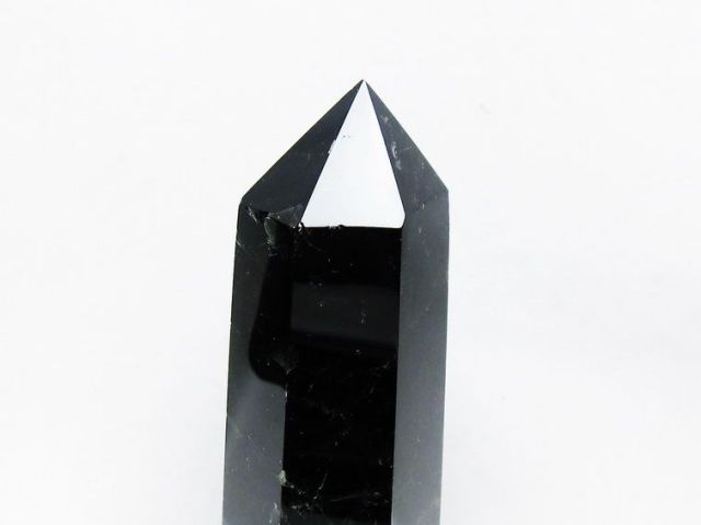 パワーストーン 天然石 モリオン 純天然 黒水晶 六角柱[T43-8116]