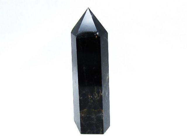 パワーストーン 天然石 モリオン 純天然 黒水晶 六角柱[T43-8357]