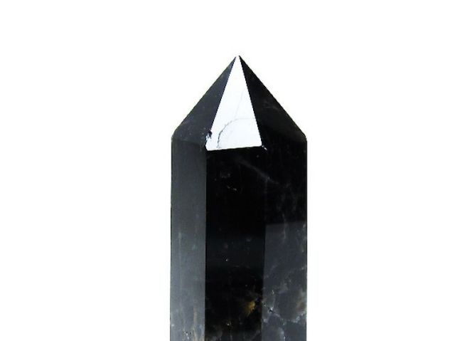 パワーストーン 天然石 モリオン 純天然 黒水晶 六角柱[T43-8357]