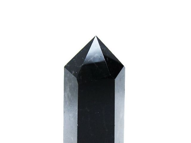 パワーストーン 天然石 モリオン 純天然 黒水晶 六角柱[T43-8381]