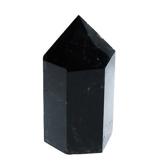 モリオン 純天然 黒水晶 六角柱[T43-8382]