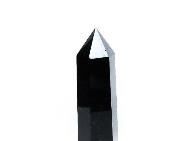 パワーストーン 天然石 モリオン 純天然 黒水晶 六角柱[T43-8398]