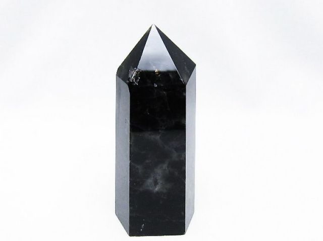 パワーストーン 天然石 モリオン 純天然 黒水晶 六角柱[T43-8434]