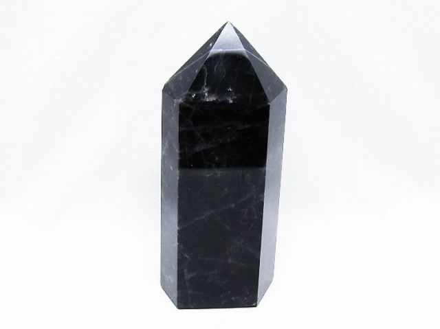 モリオン 純天然 黒水晶 六角柱[T43-8448]