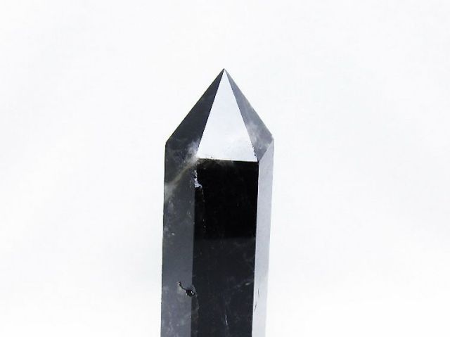 モリオン 純天然 黒水晶 六角柱[T43-8456]