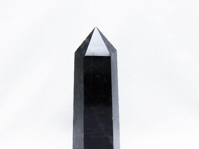 パワーストーン 天然石 モリオン 純天然 黒水晶 六角柱[T43-8464]