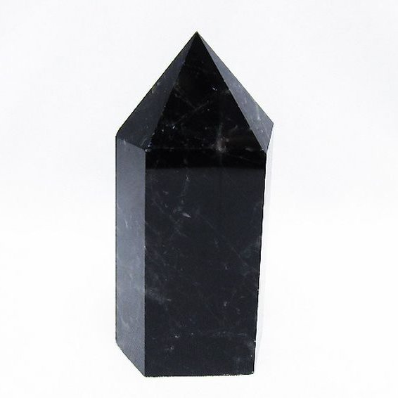 モリオン 純天然 黒水晶 六角柱[T43-8530]