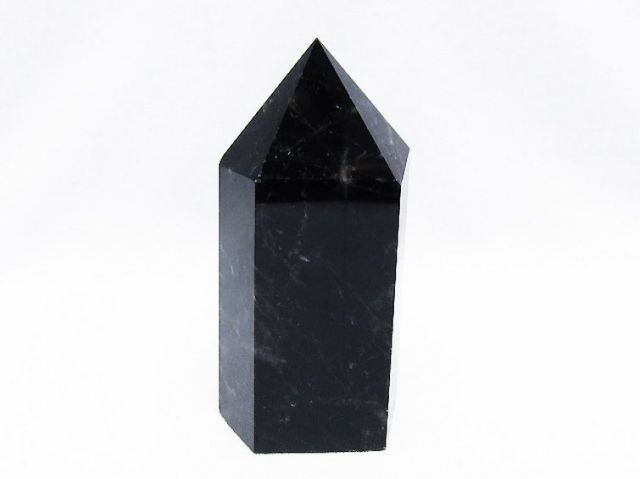 モリオン 純天然 黒水晶 六角柱[T43-8530]