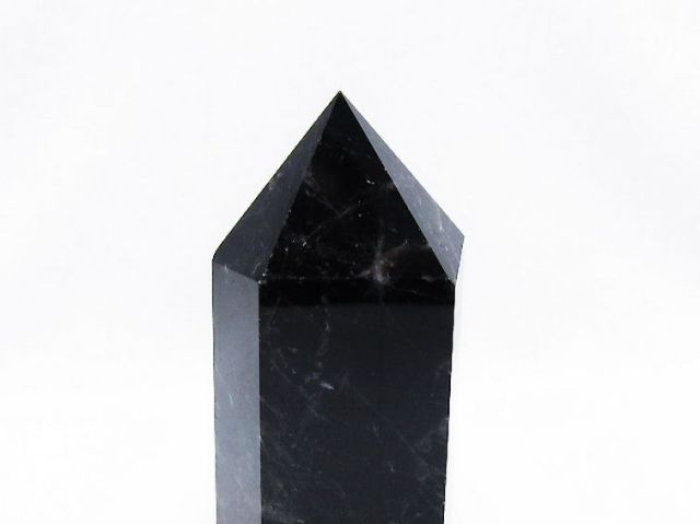 モリオン 純天然 黒水晶 六角柱[T43-8530]