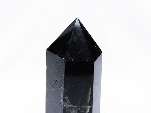 モリオン 純天然 黒水晶 六角柱[T43-8530]