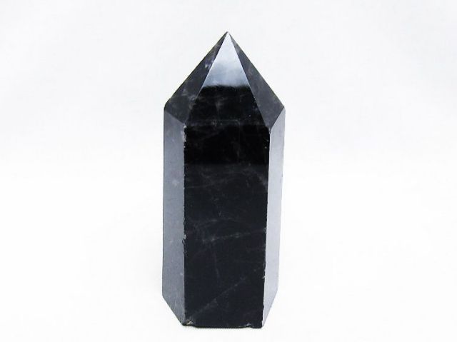 モリオン 純天然 黒水晶 六角柱[T43-8535]