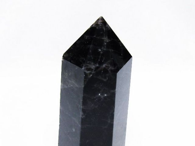 モリオン 純天然 黒水晶 六角柱[T43-8535]