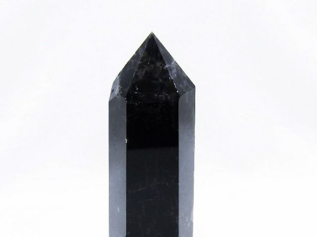 モリオン 純天然 黒水晶 六角柱[T43-8544]