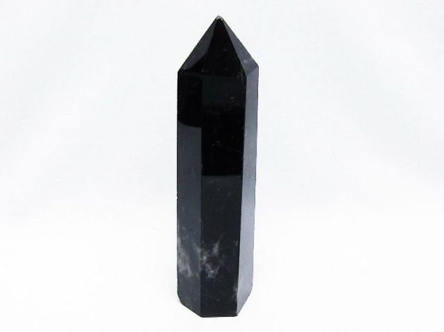 モリオン 純天然 黒水晶 六角柱[T43-8563]