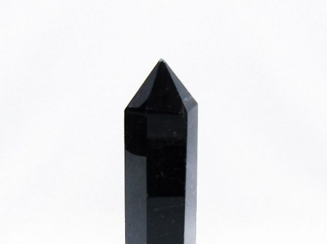 モリオン 純天然 黒水晶 六角柱[T43-8563]
