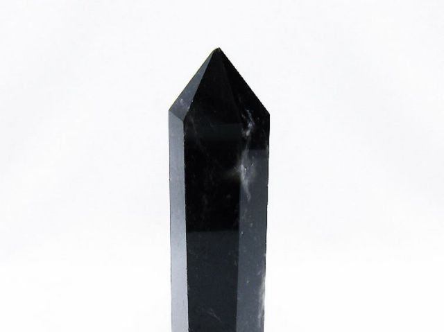 モリオン 純天然 黒水晶 六角柱[T43-8563]