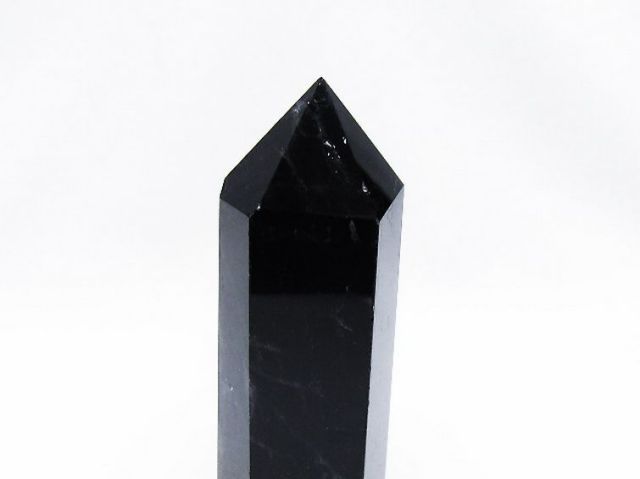 パワーストーン 天然石 モリオン 純天然 黒水晶 六角柱[T43-8572]